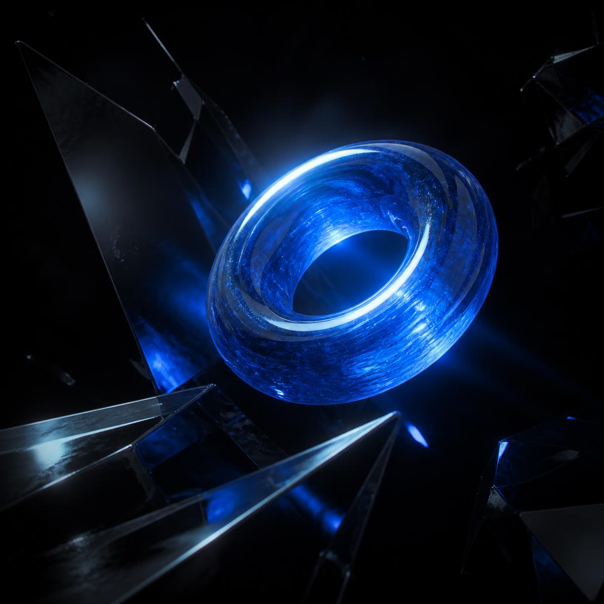 Abstract 3D visualisation of an AI network built by ZynTech